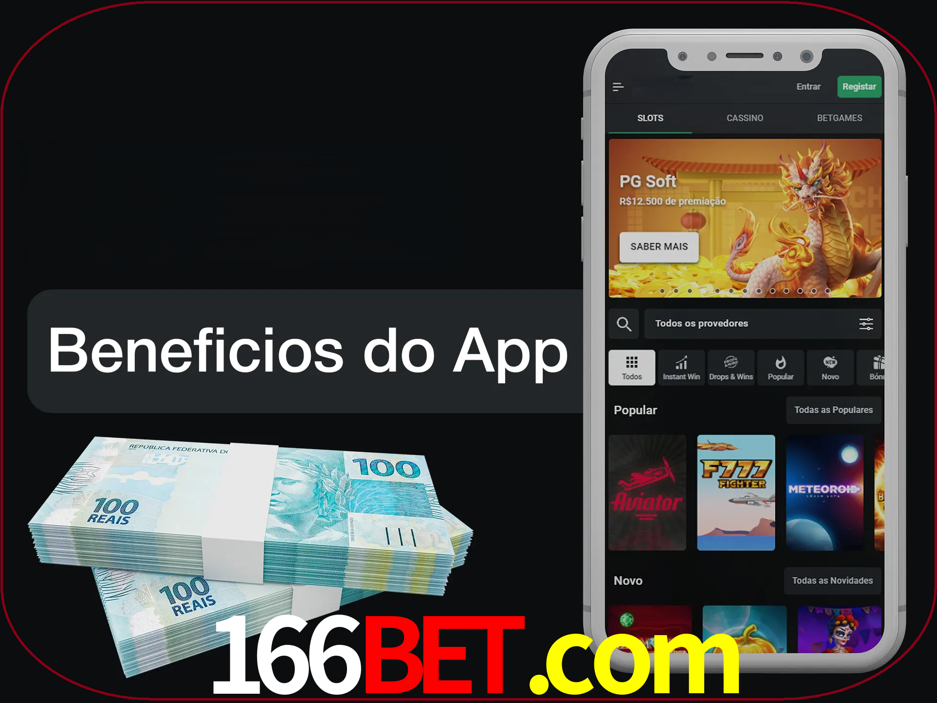 Obtenha todos os benefícios usando o aplicativo.