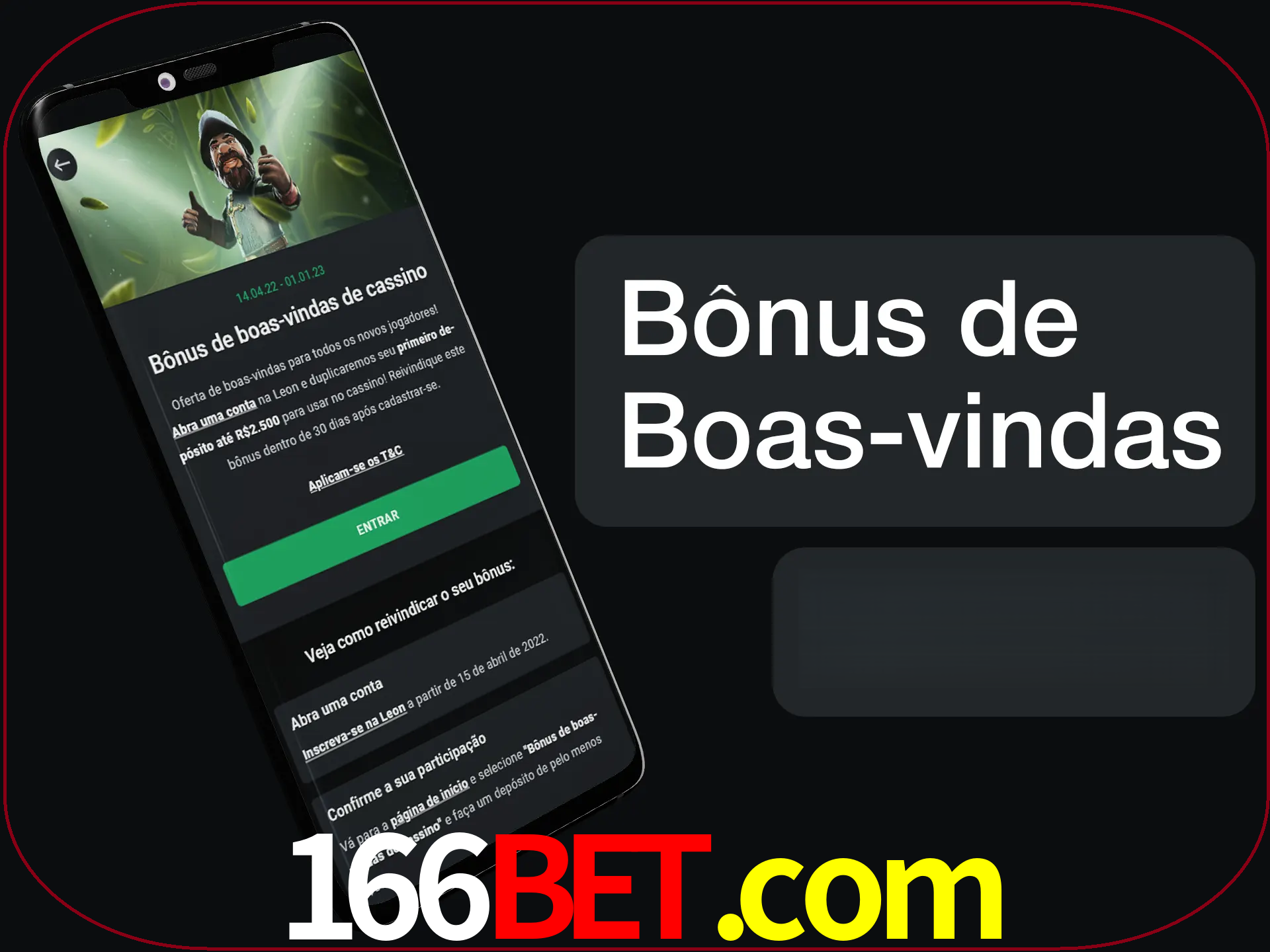 Não se esqueça de usar o bônus de boas-vindas.
